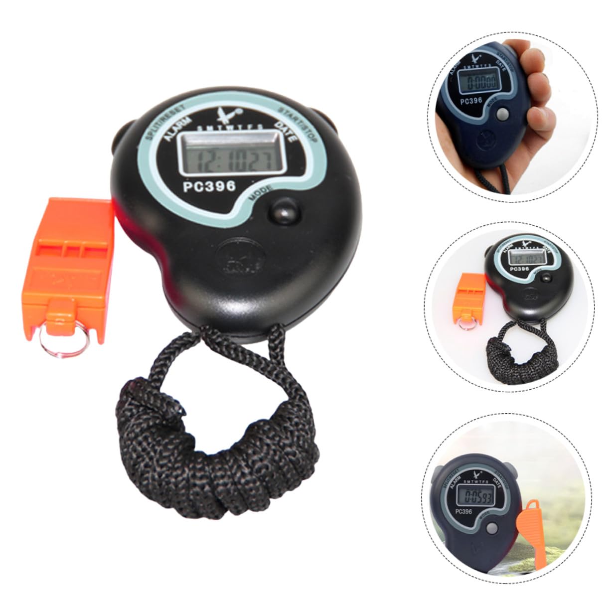 Toddmomy 3sets Cronometro Digitale Con Fischietto Per Allenatori e Giudici Sportivi Timer Elettronico Per Sport Corsa e Attività Outdoor Completo Per Misurazioni Precise e Allerta Sonora