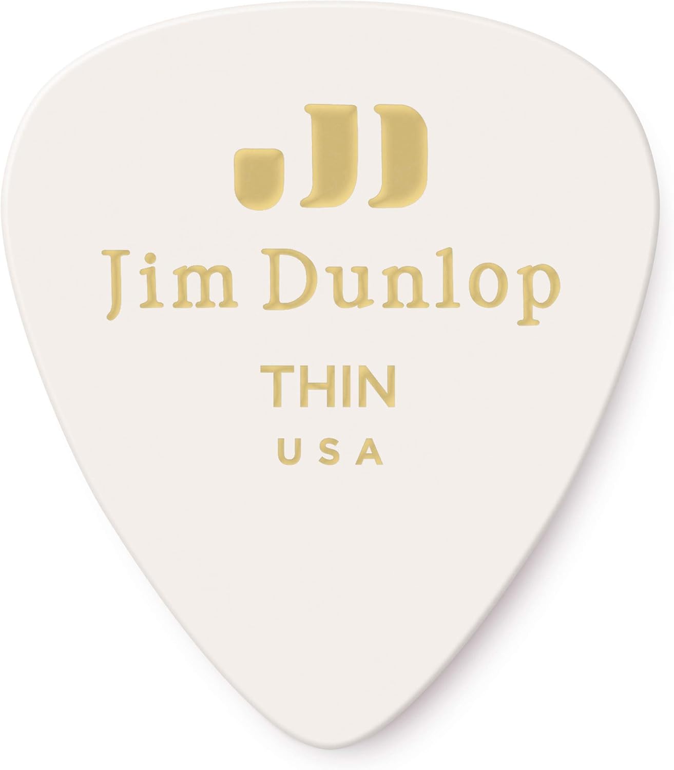Jim Dunlop Celluloid White Pick Thin - 72 Pack