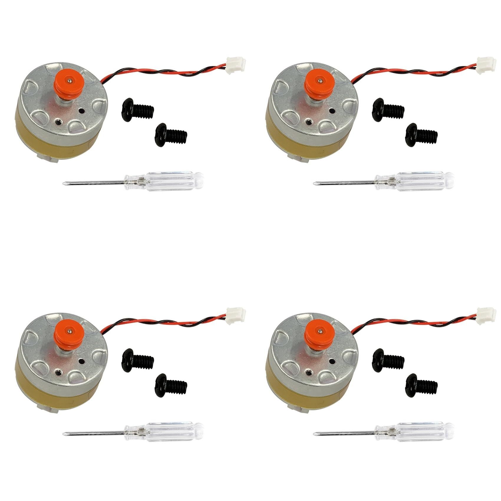 Hndhbfgrt 4X Lidar Motor for S50 S51 S55 Vacuum Cleaner, with Orange Pulley Vacuum Cleaner Distance Sensor