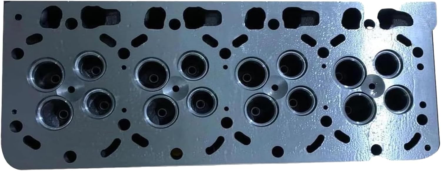 Cylinder Head Compatible for Kubota V3800 Engine (Bare Cylinder Head with 16V-DI, with gakset set)