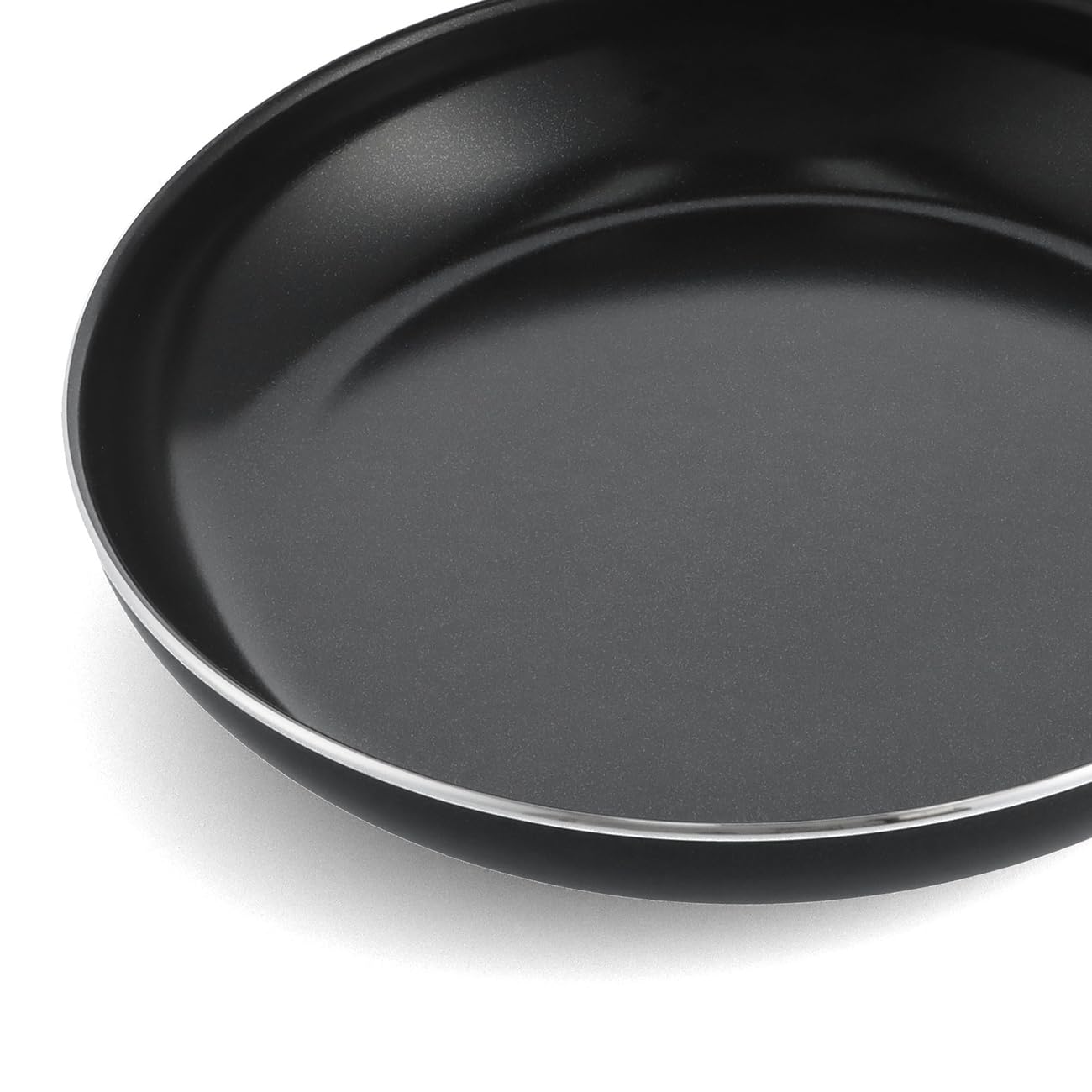 GreenPan Essence Lot de 2 Poêles 24 cm et 28 cm, Céramique Antiadhésive Thermolon™ Renforcée aux Diamants, Sans PFAS, Induction, Lave-vaisselle, Four jusqu'à 160°C, Noir
