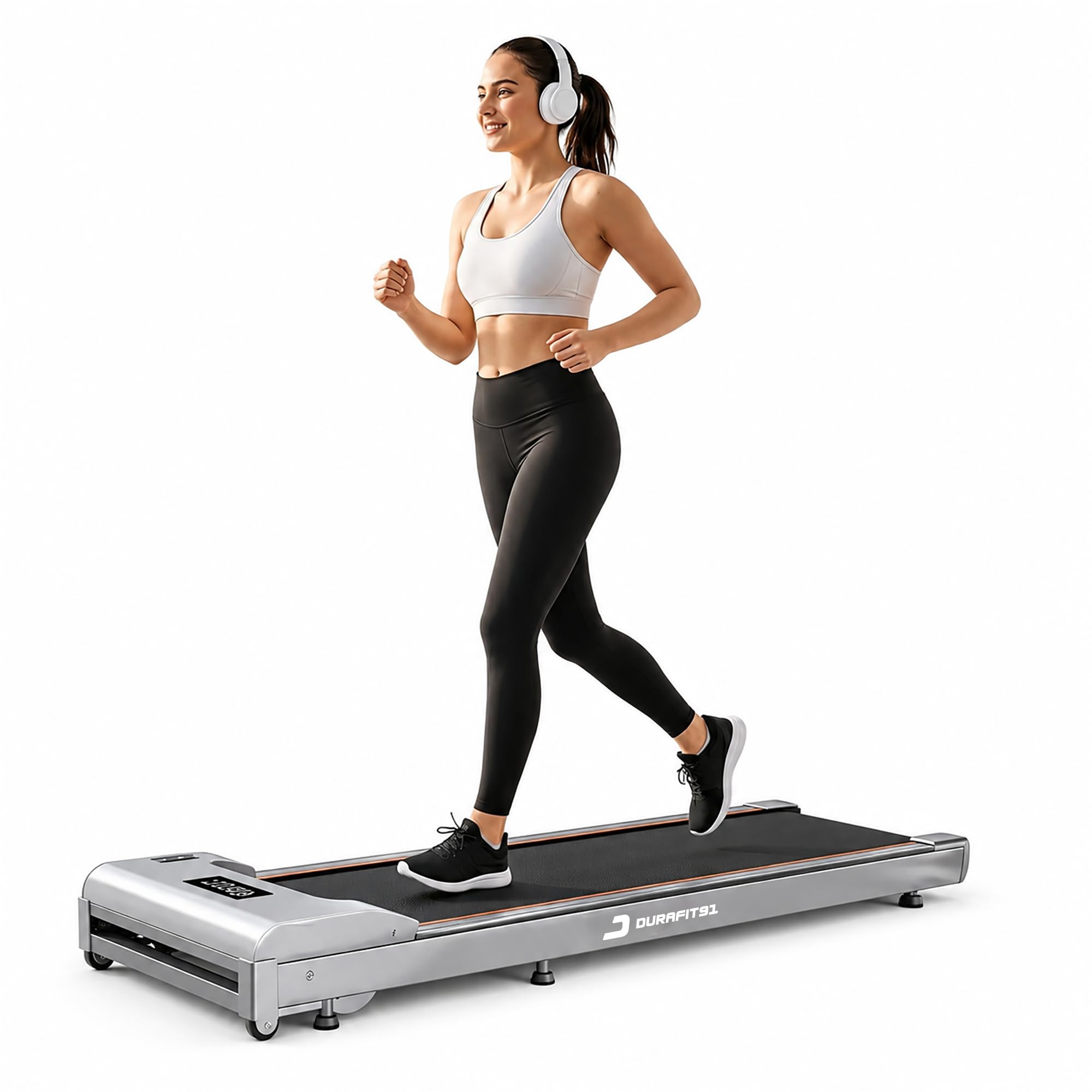 Durafit91 Compact Lite 3HP Peak BLDC Motor Walkpad Treadmill with Remo