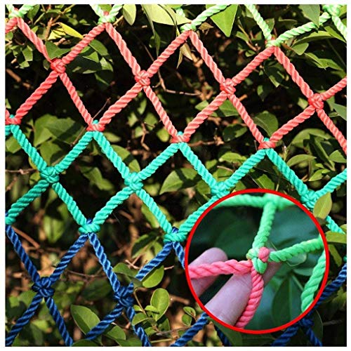 ZHAS Red de jardín Red de protección contra caídas para niños Red de Aislamiento de jardín Jardín de Infantes Color Decoración Red de Techo Red de protección de Mascotas Red de Carga de camión (T