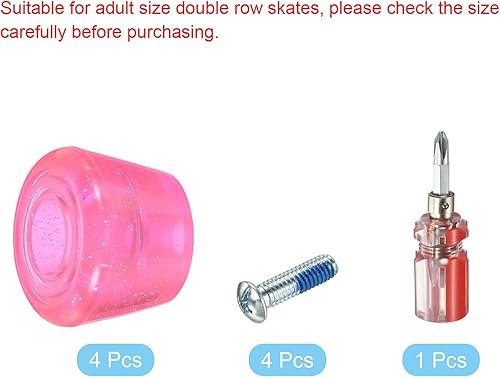 Miniatura 3 de PATIKIL Topes de dedo del pie del patín, con destornillador 82A Bloque de tapones de freno de goma para patines de ruedas Reemplazo de accesorios