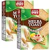 Snacktery Multigrain Melba Toast Crackers - All Natural Thin and Crispy Flatbread Crackers - Classic Mini Toasts for Dips, Spreads, Salads - Tostadas Melba - 7 Oz, Pack of 2
