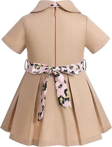 Miniatura 4 de IBTOM CASTLE Conjunto de ropa de primer cumpleaños para niña, camiseta de manga corta + pantalones cortos con volantes + diadema de princesa pastel