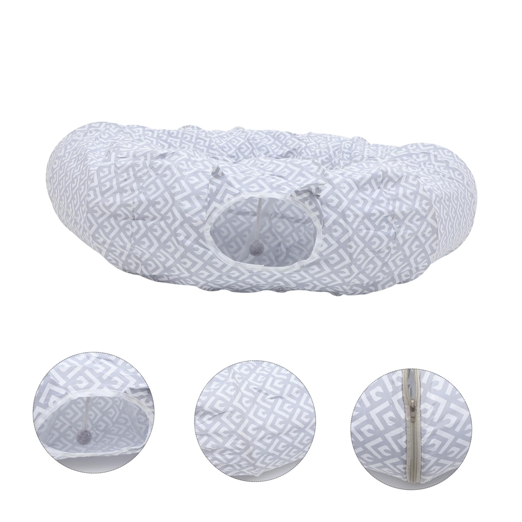 YARNOW Cama túnel para Gatos Desmontable Cat Tunnel Bed Jaula para Gatos al Aire Gatito Juguetes para de Interior Cama del túnel del Piso Tipo para paño