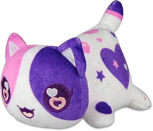 Womise Meemeows - Juguete de peluche para gatos, peluche de comida para gatos, miau, lindo animé de dibujos animados, figura de animal de peluche,