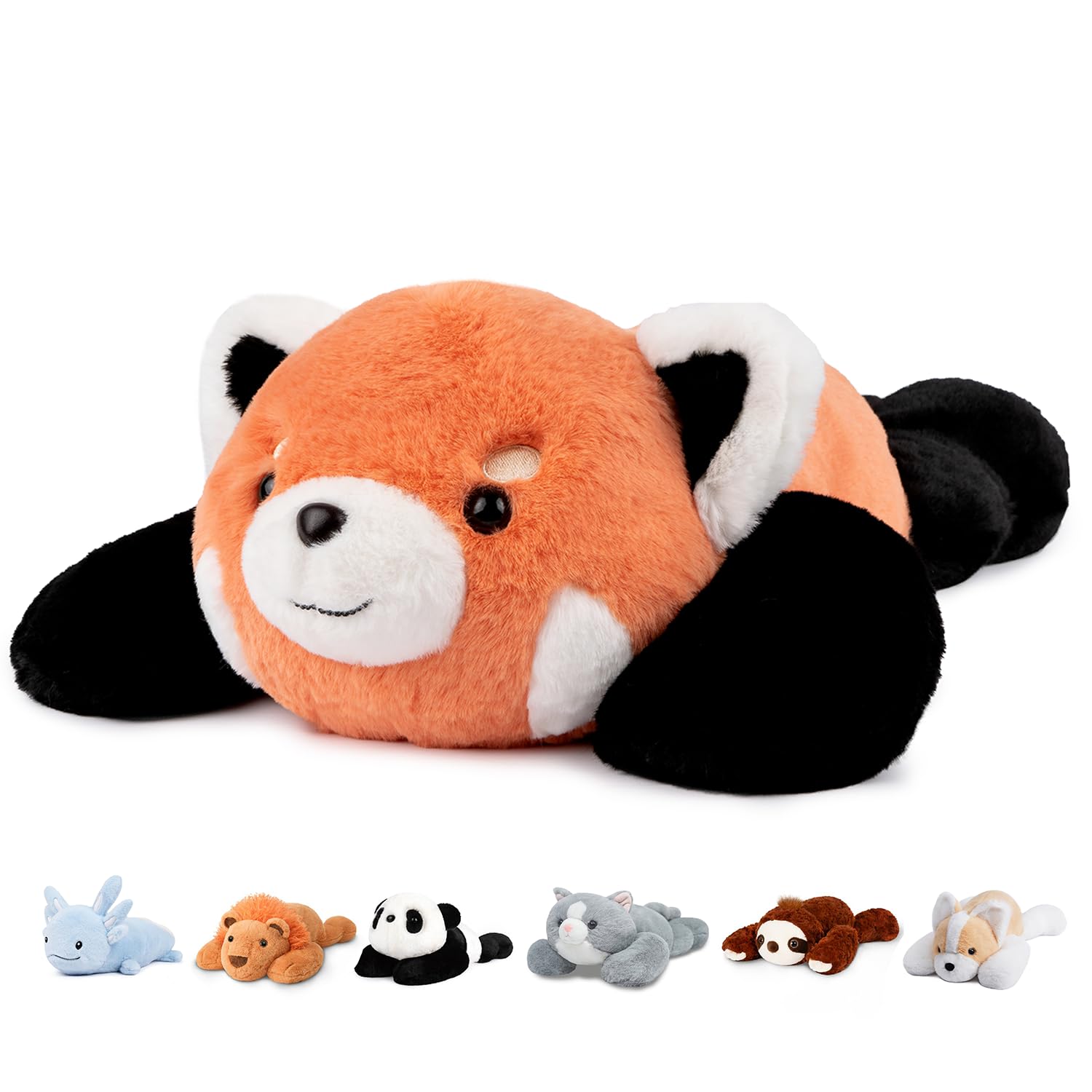 Niuniu Daddy Weighted Stuffed Animal, 20 in 3.3 lbs, Redpanda Calming Plush