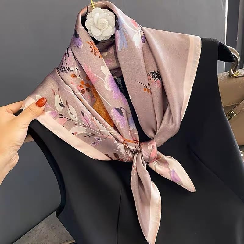 Hexchasty Head Hair Scarf Satin Silk Feeling Scarves for Women Lightweight Fashion Bag Purse Scarf for Handbags Accessories - Image 5