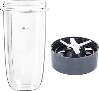 Accessories for Compatible with Nutribullet Blade, Migaven 1PCS 32OZ Blender Cup Containers + 1PCS Cross Blade Replacement Parts Compatible with Nutri Ninja 900W Juicer Mixer Smoothie Cup Parts Kit
