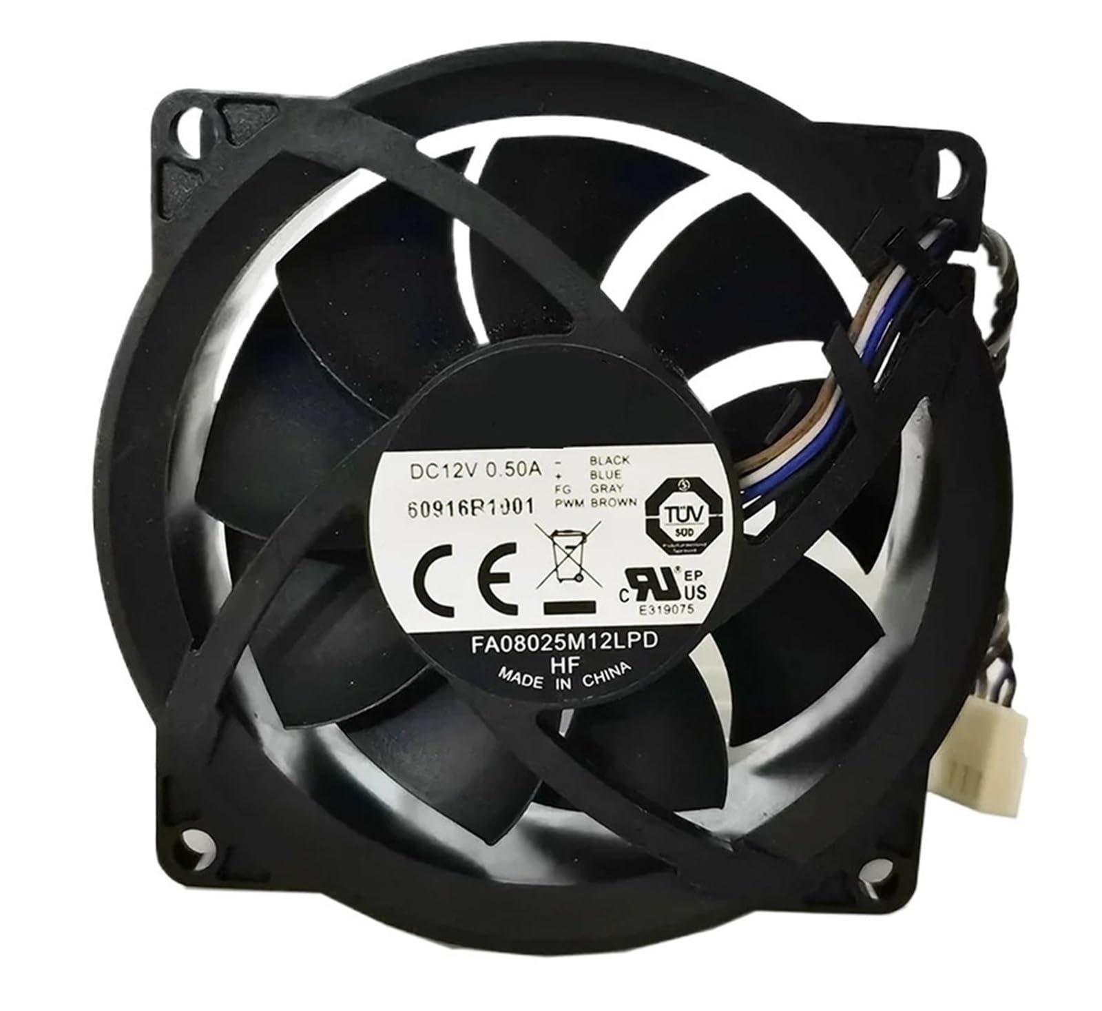 FSBNMNXPQ 8025 8cm FA08025M12LPD 12V 0.50A four-wire cooling fan