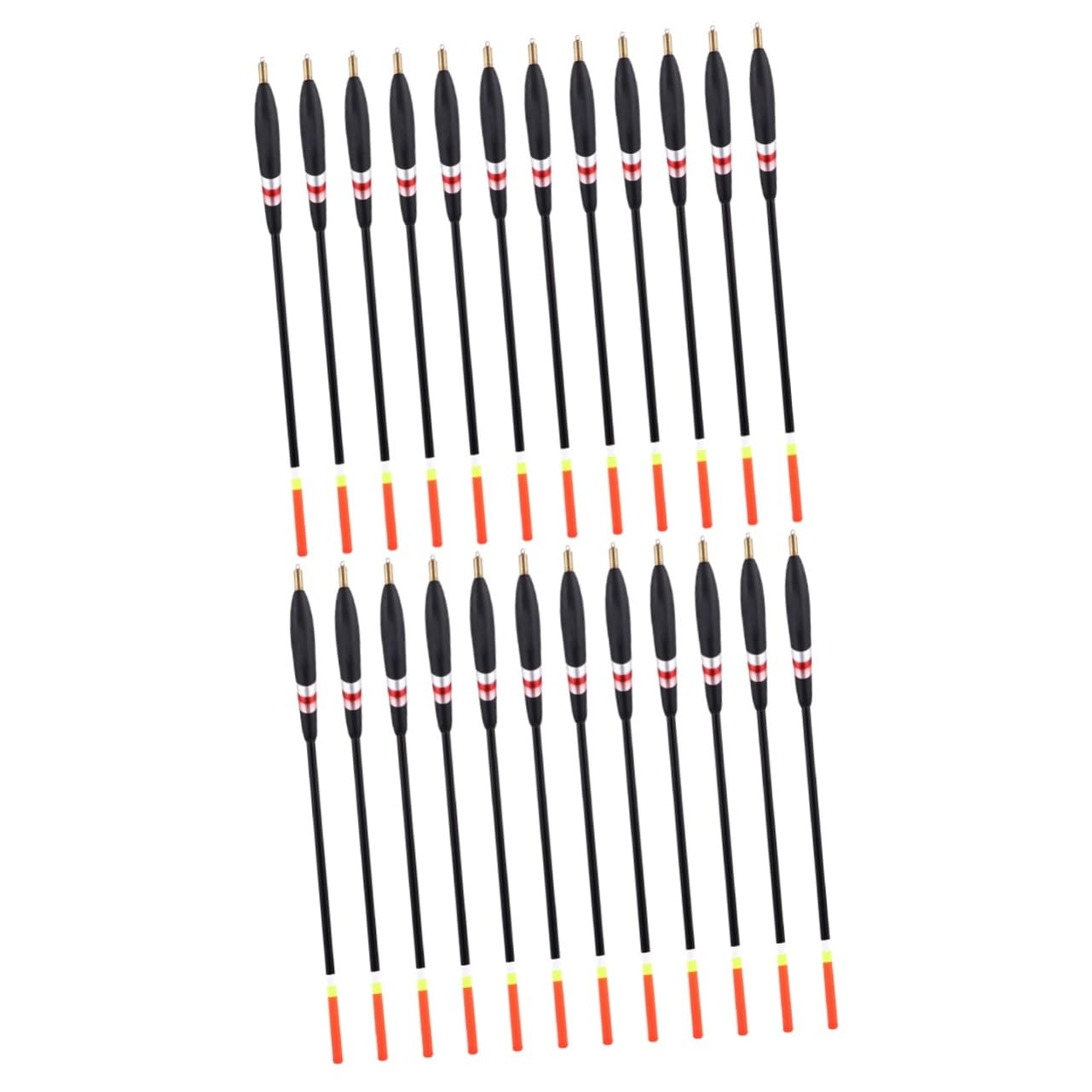 SUPVOX 2 Set - Durevole Attrezzatura da Pesca in Legno Galleggiante per Gli Appassionati di Attrezzatura da Pesca 12 Pezzi * 2
