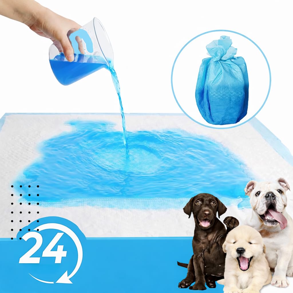 Valle Verde 200 Stück Trainingsunterlagen für Hunde Welpen 60 x 60 cm Einweg-Hundepads Hygieneunterlagen für Haustiere Katzen Trainingspads - 5-lagig, Auslaufsicher & Saugfähig