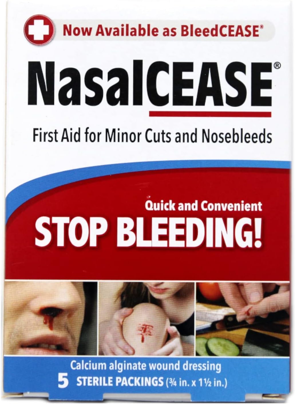 NasalCease FirstAid for Nosebleeds, Box of 5