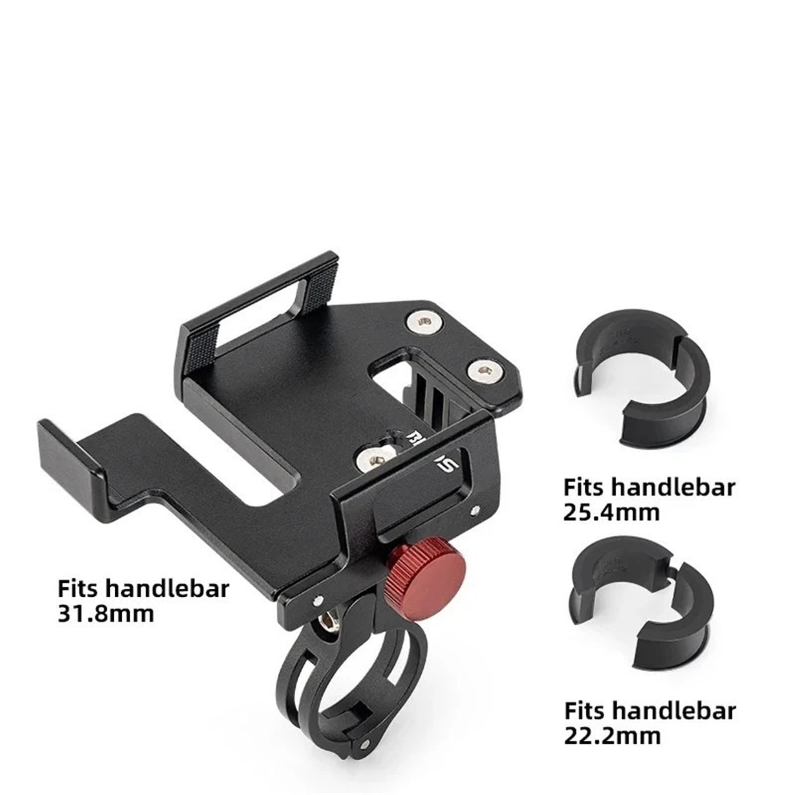 Soporte para Teléfono De Bicicleta De Aleación De Aluminio De Alta Resistencia Motocicleta TeléFono MóVil
