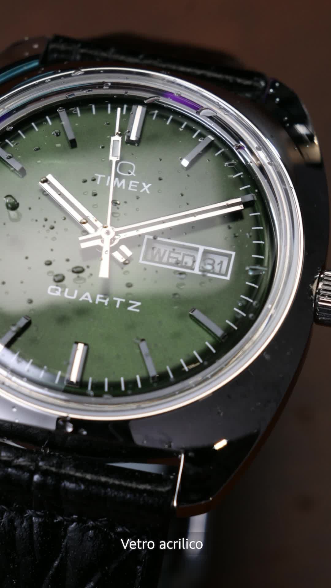 Timex Easy Reader Uomo – Orologio Analogico Quarzo, Cinturino Pelle Marrone, Quadrante Blu, INDIGLO - 2