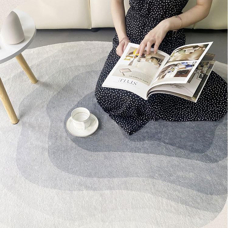 Grand tapis moderne de forme irrégulière pour chambre à coucher et salon B80 x 200 cm