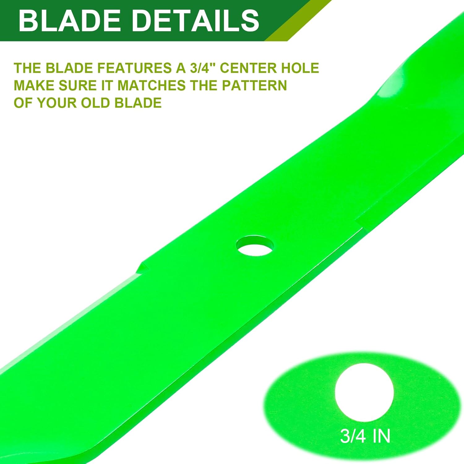 01004719 01004719P 01001805 01003280 01003805 01004719-0637 High Lift Mower Blades for 60 inch Mower Deck Compatible with A riens Cub Ca det Z-Force MTD LT1000 SLT1500 GT1500 (3pack)