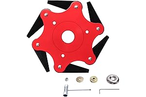 Clupairs Steel Trimmer Blade with 6 Razer Tooth, Universal Blade Replacement Head with Adapter Kit