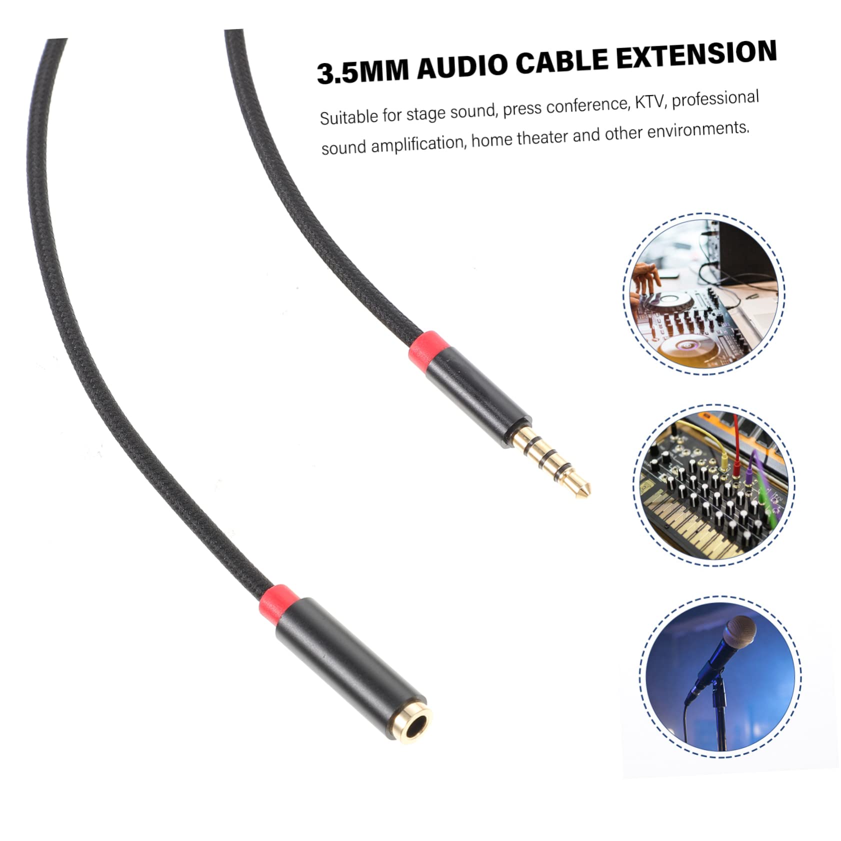 jojofuny 5pezzi Cavo Di Estensione Per Cuffie Maschio Femmina Adatto Per Audio Professionale Home Theater e Conferenze Compatibile Con Microfono e Dispositivi Audio
