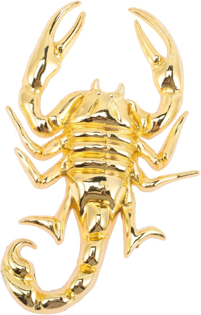 Scorpio Stickers for Cars Metal Car Stickers 3D Scorpion Decals Zinc Alloy Car Door Decals Elegant Car Sticker Set