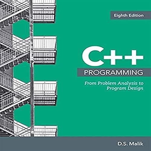 C++ Programming: From Problem Analysis to Program Design (MindTap Course List)