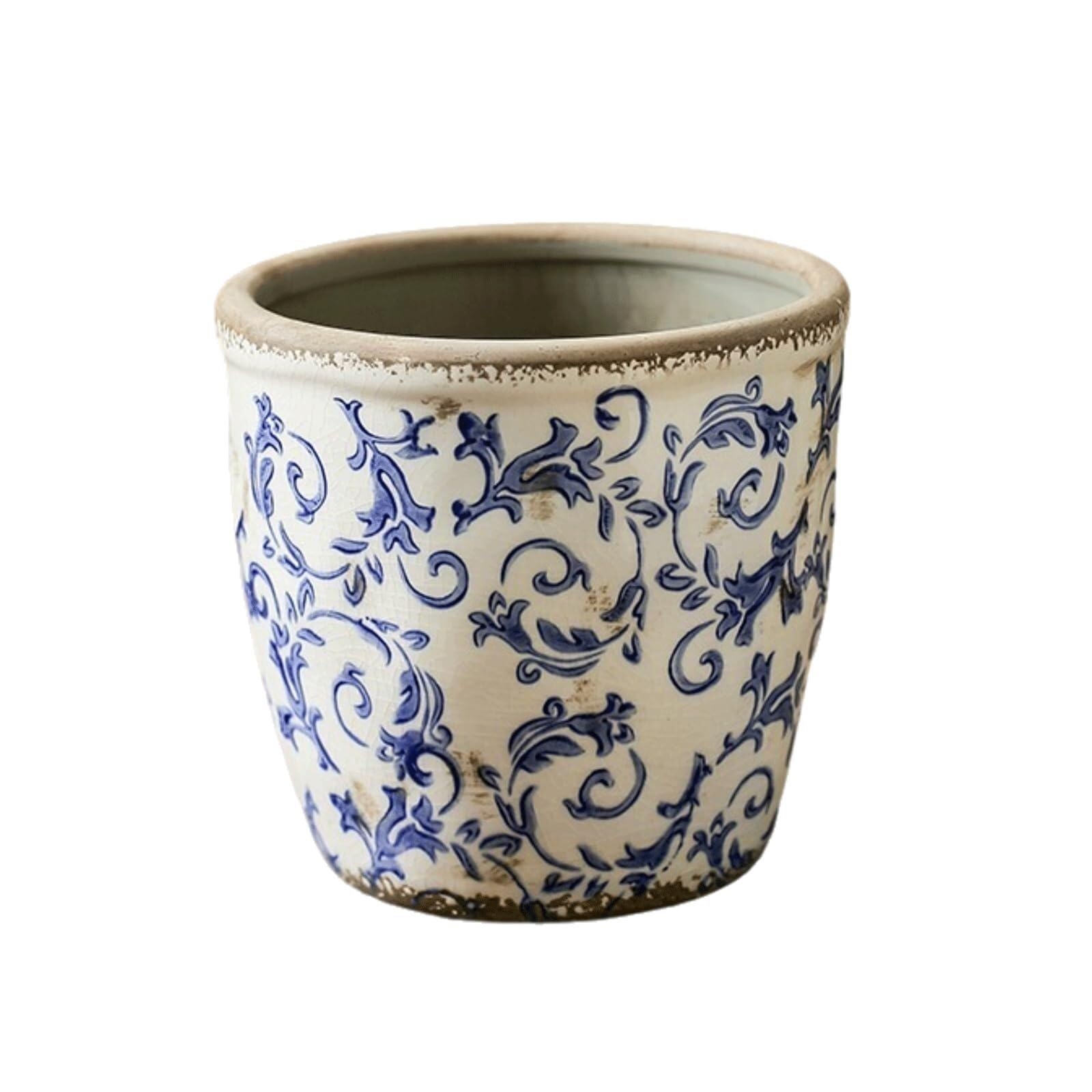 Doniczki na rośliny Ceramiczna doniczka, doniczka wewnętrzna, idealna do sadzarek na rośliny dekoracje wiosenne(6,5 cala)