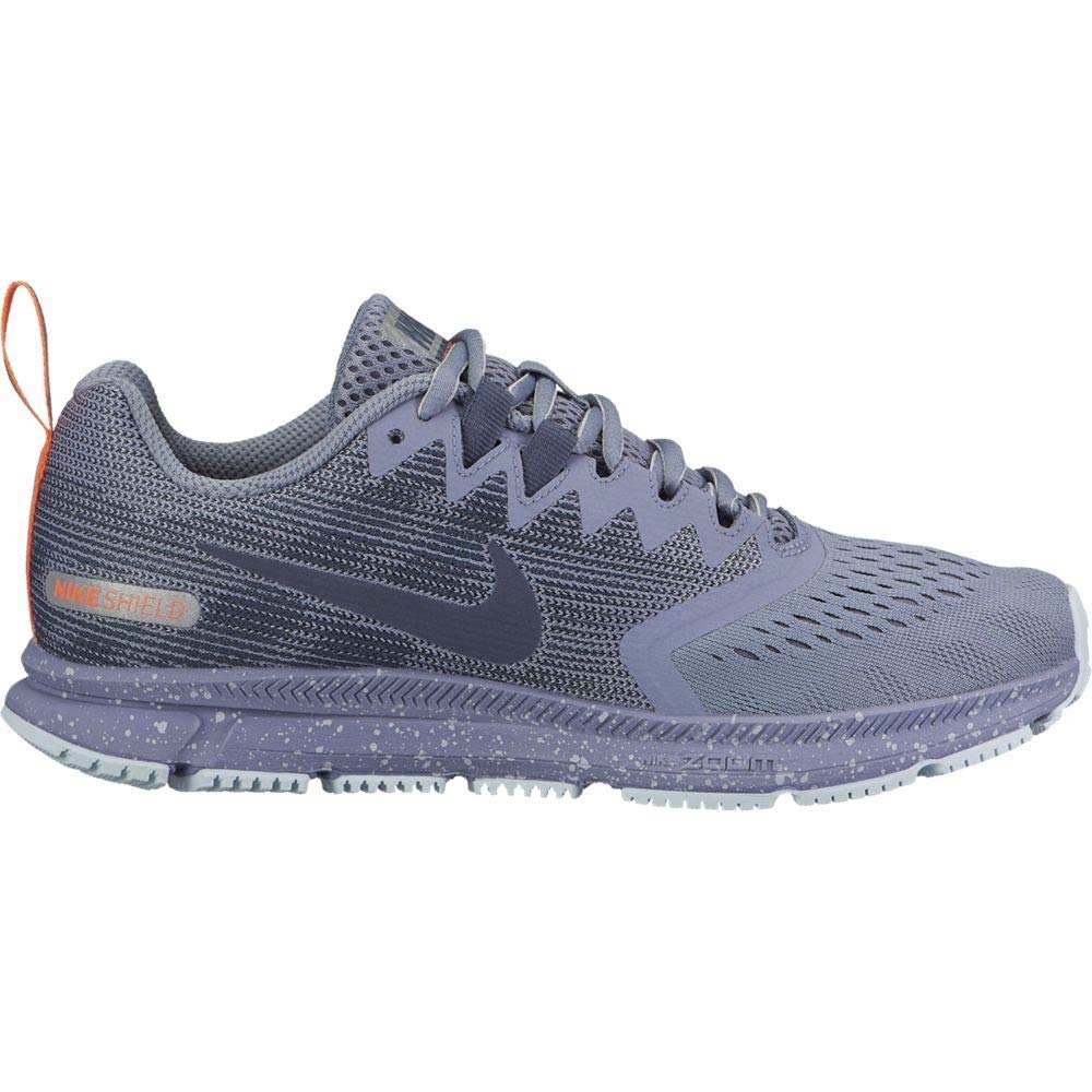 Nike Womens Air Zoom Span 2 Shield Running Shoe - UK 5.5, DARK SKY BLUE/THUNDER BLUE-GLA