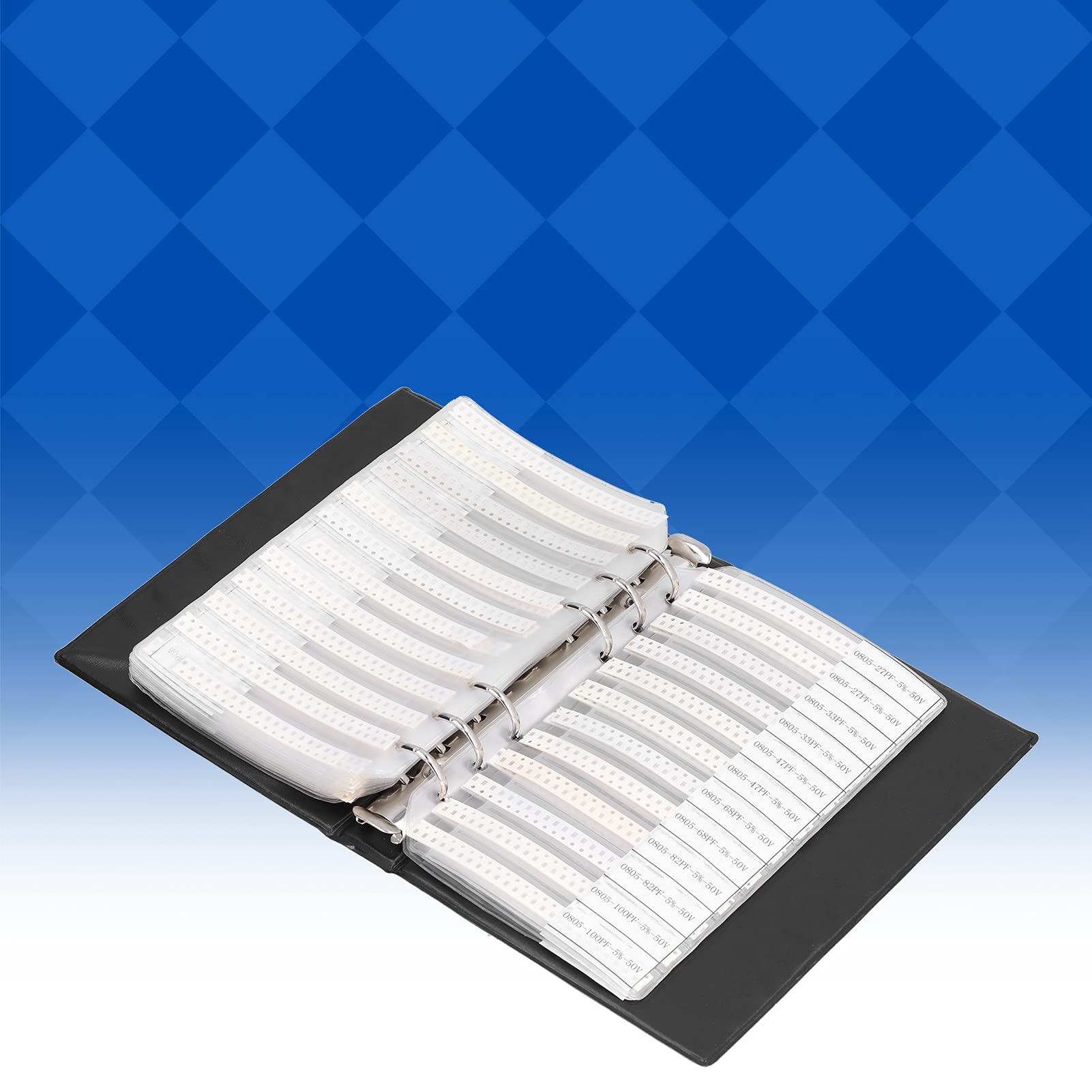 Campione di capacità Kit di assortimento in ceramica portatile 0805 92 tipi di componenti per breadboard Facile da riporre e trasportare per utenti elettronici