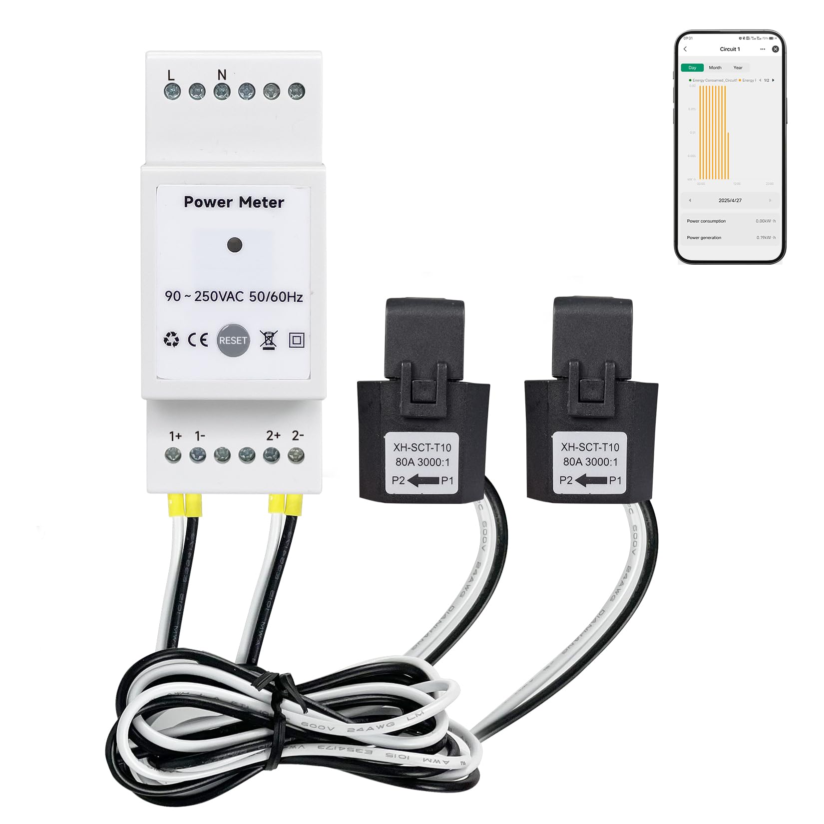 Electric Power Usage Monitor Wireless Electricity Monitor To Track ...