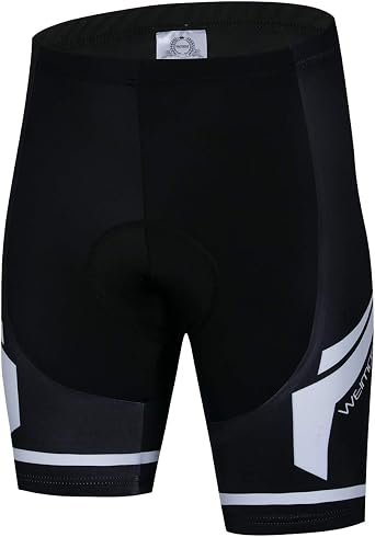 Mens Cycling Shorts for Cycling with 3D Padded Women Bike Shorts Tight Stripe