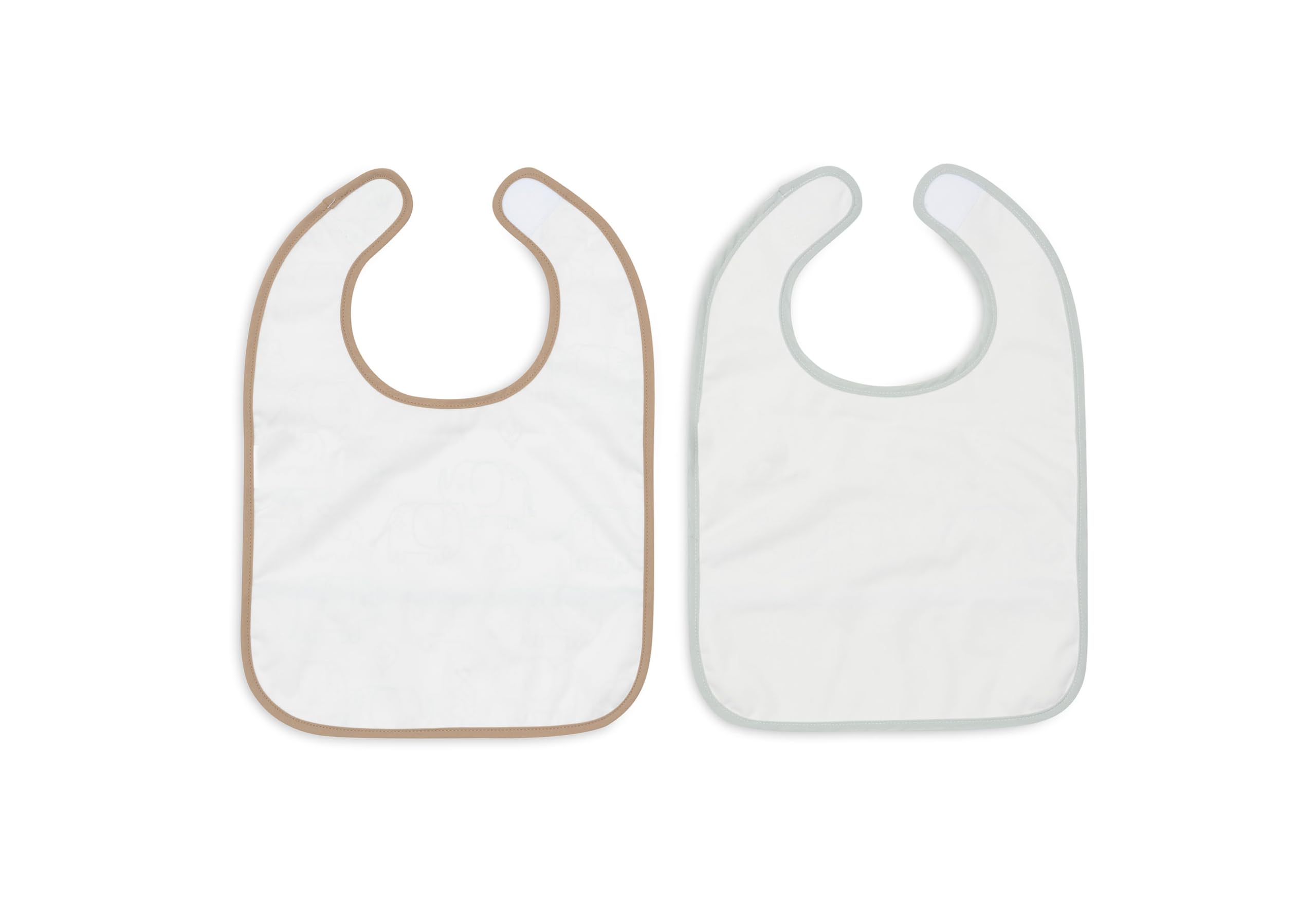 Jollein Baby Bibs - Elephant Tales - 2-Pack - Waterproof Bibs - with Velcro - Baby Bib - Bib Bandana, Infant/Toddler - Image 3