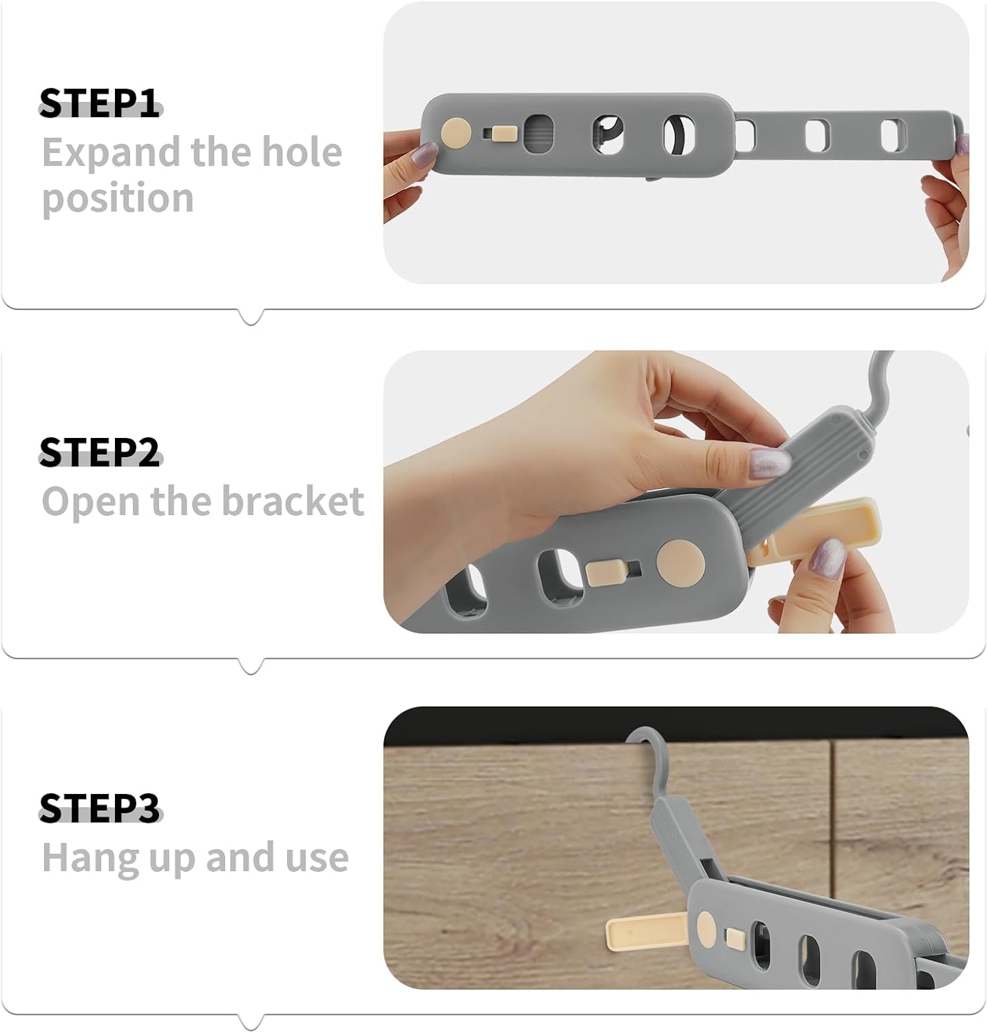 Coopache Folding Clothes Drying Rack Portable for Travel 1PC