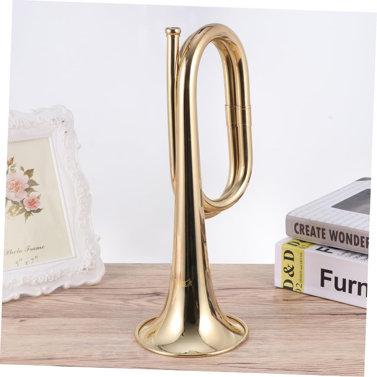 Mikinona Bugle Instrument Bugle Old Style Rally Brass Trumpet Props Trumpet Stride Student Made of Special Brass