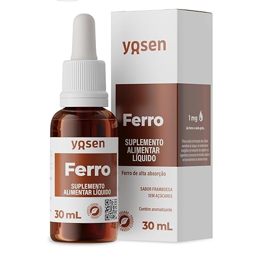 Ferro de Alta Absorção Ydrosolv Yosen 30 mL