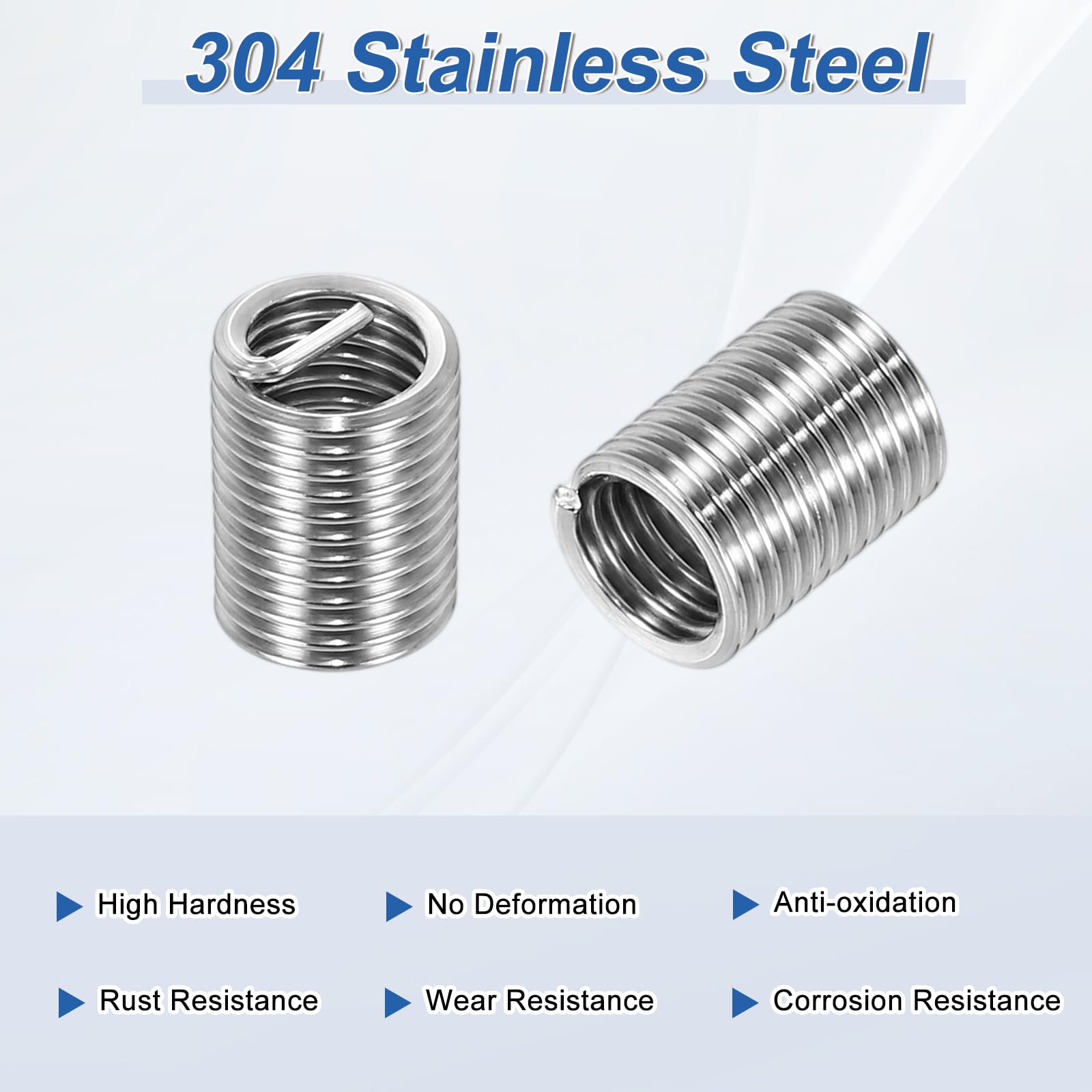 PATIKIL Wire Thread Inserts M6x1 Metric 2.5D 15mm - Image 3