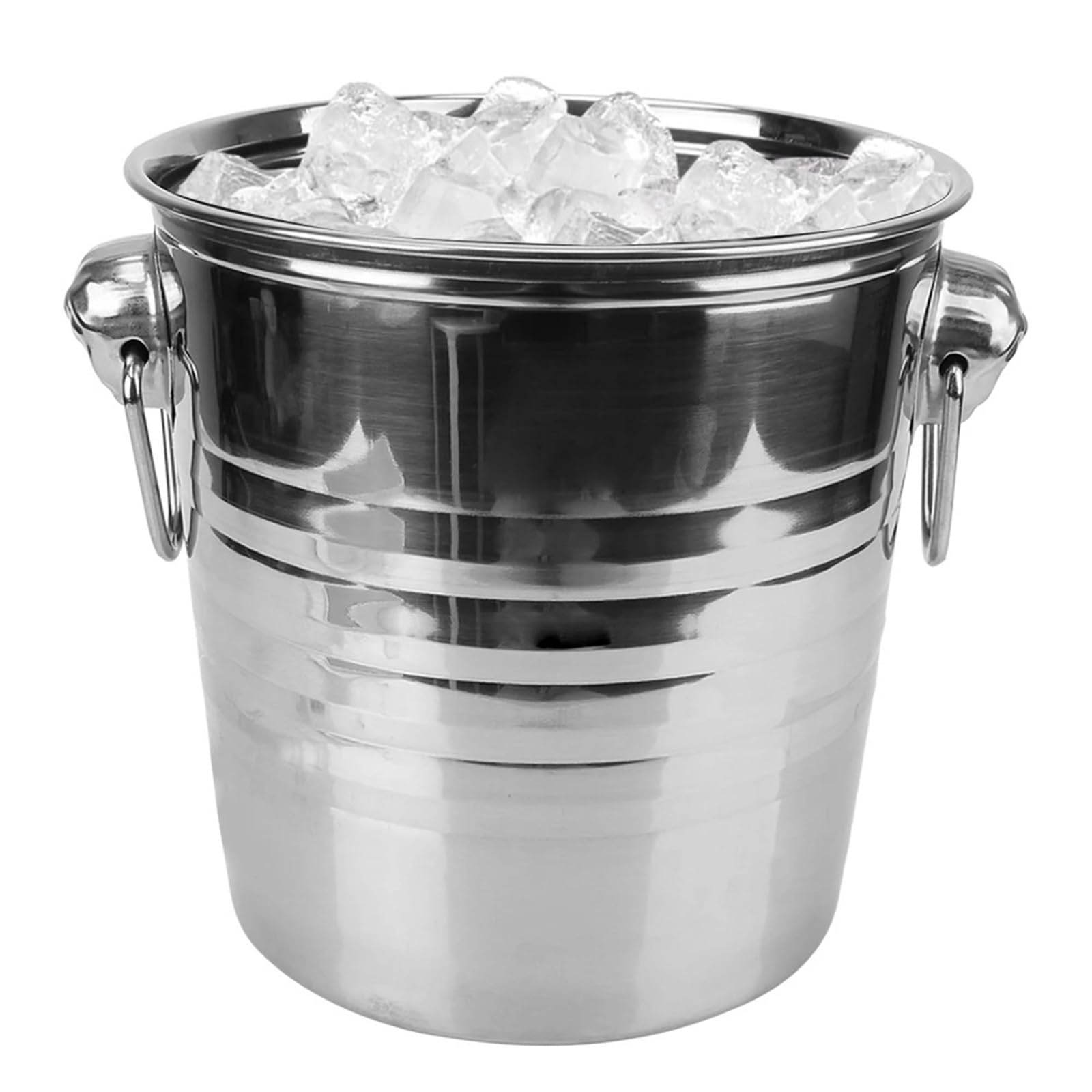 Secchio refrigerante for Birra e Vino, creatore di cubetti di Ghiaccio in Acciaio Inossidabile da 5 Litri for KTV Bar, Cucina, Bicchieri, Bicchieri for Champagne, Birra, Vino per Casa, Bar