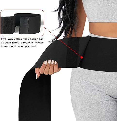 Miniatura 2 de KIMIKAL Entrenador de cintura para mujer banda de sudor recortadora de abdomen cinturón de talla grande