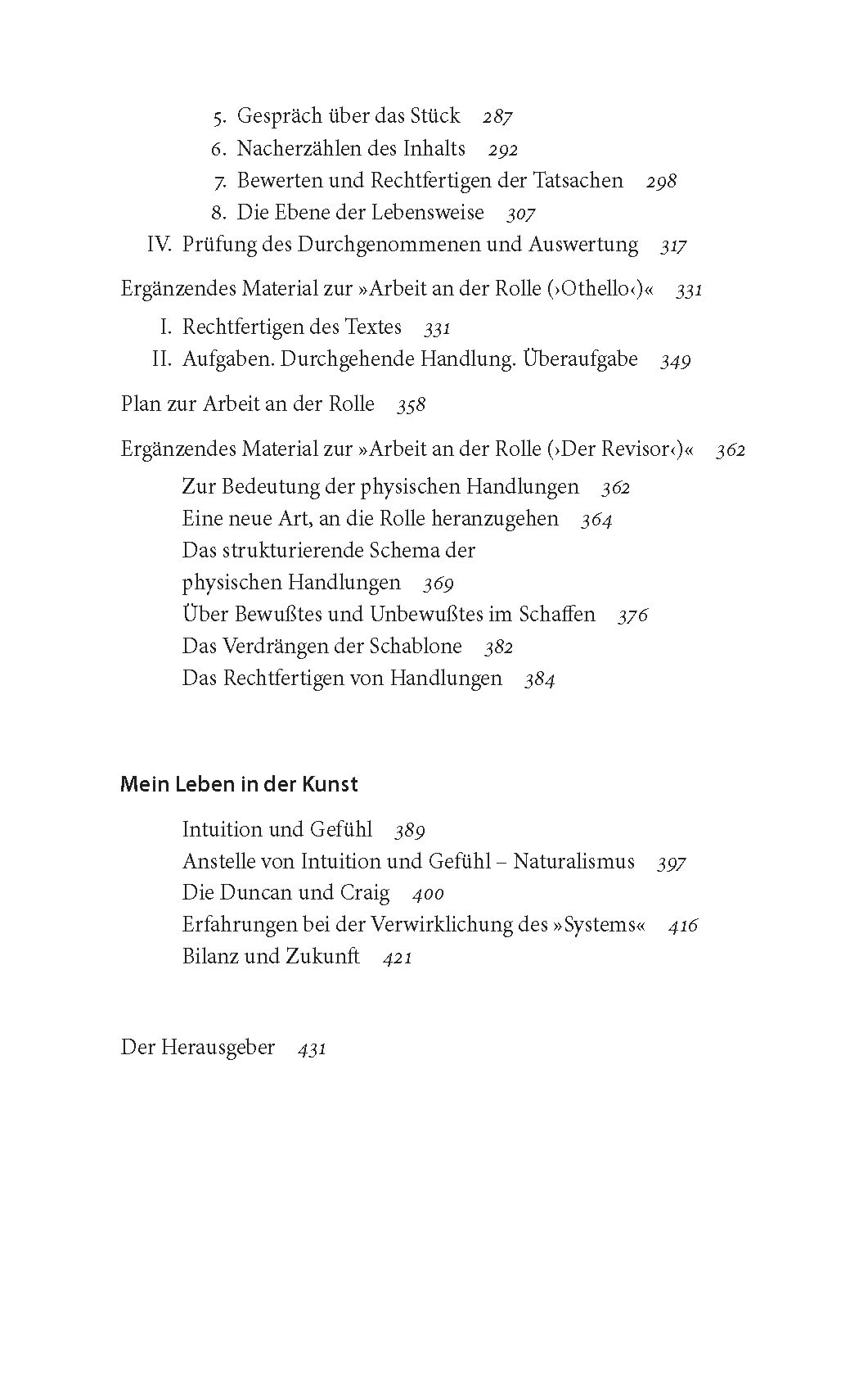 Stanislawski-Reader: Die Arbeit des Schauspielers an sich selbst und an der Rolle