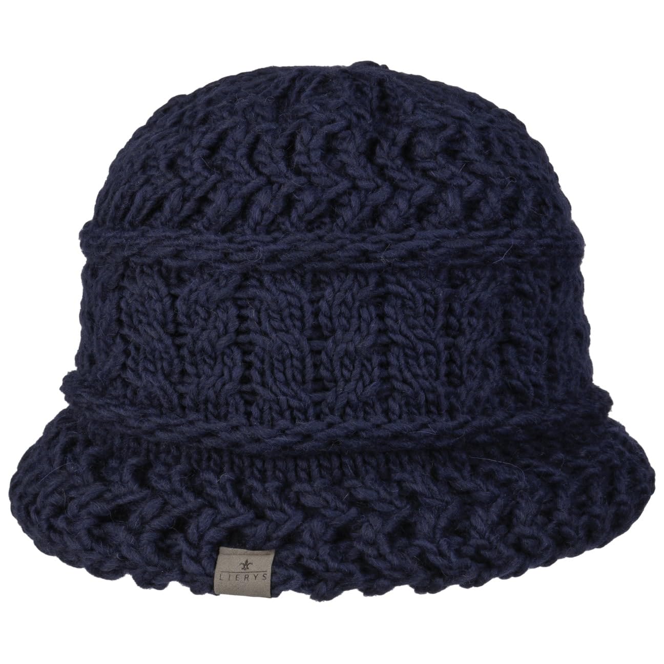 Lierys Classico Knit Hat Women Navy One Size