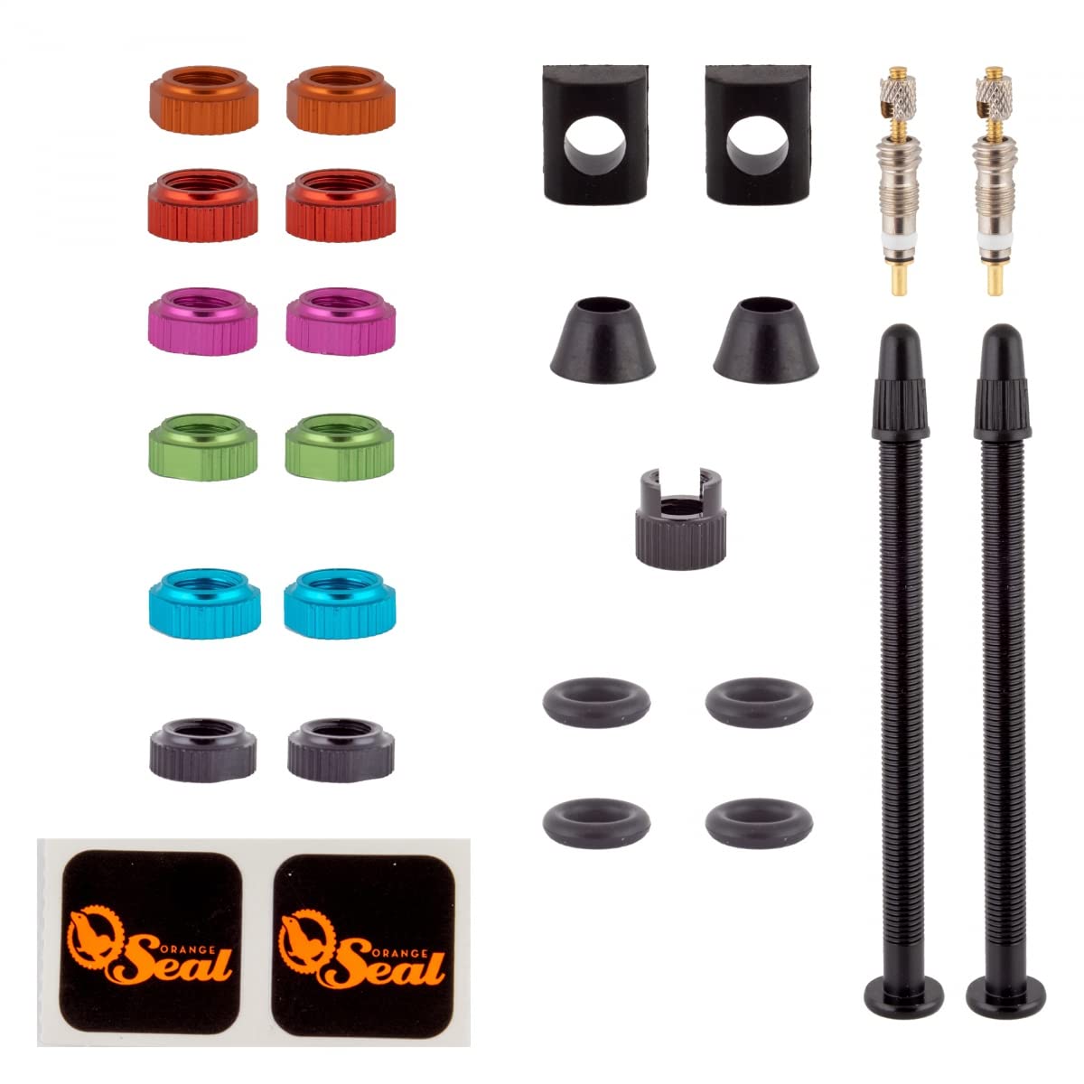 Orange Seal Versa-Valve Stems 80mm - Pair