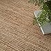 Nourison Home Natural Jute Natural 7' x 10' Area Rug - Easy Clean, Non Shedding, Bed Room, Living Room, Dining Room, Kitchen (7' x 10')