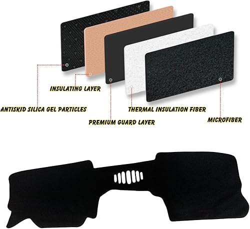 Miniatura 4 de Tapete antideslizante para tablero de instrumentos compatible con Mazda CX-30 CX 30 2020-2022, protector solar Mazda CX-30 2020-2022 (sin HUD)