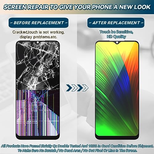 RongZy Screen Replacement for Huawei Honor x7A 2023 LCD Touch Screen Digitizer Assembly for Huawei Honor x7A 2023 Display Replacement with Kit(Black) - Image 3