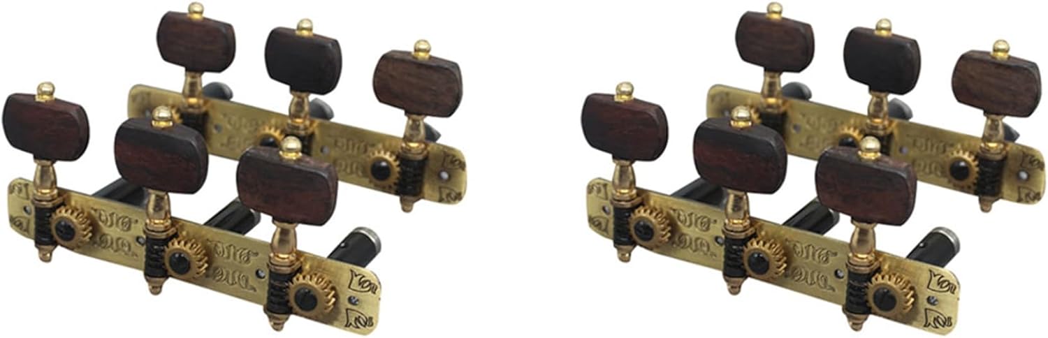 Giwnhvx 4個 クラシックギターチューナー チューニングキーペグ マシンヘッド アコースティックフォーククラシックギター用