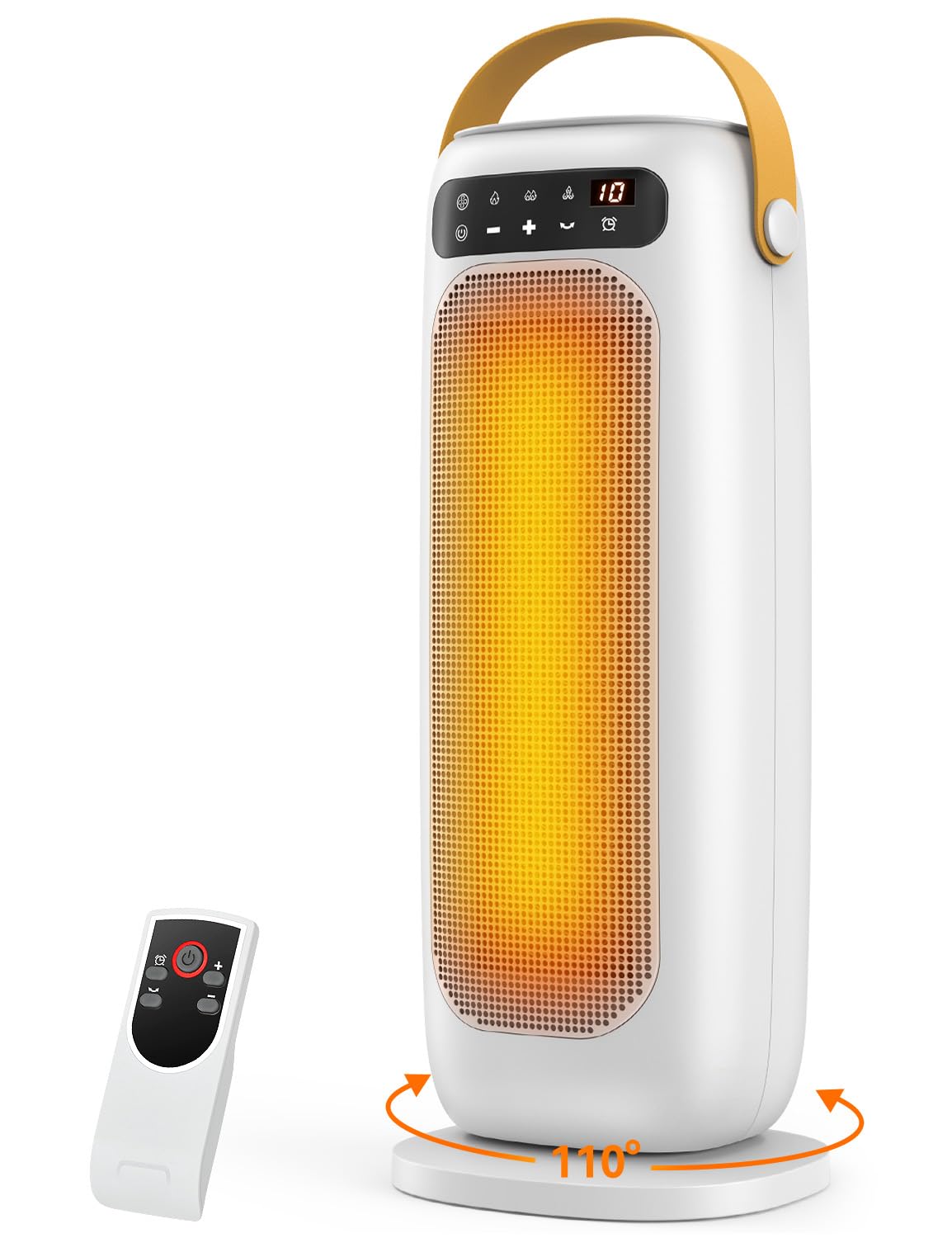 KQPZ 1500W Ceramic Space Heater with Remote and Timer