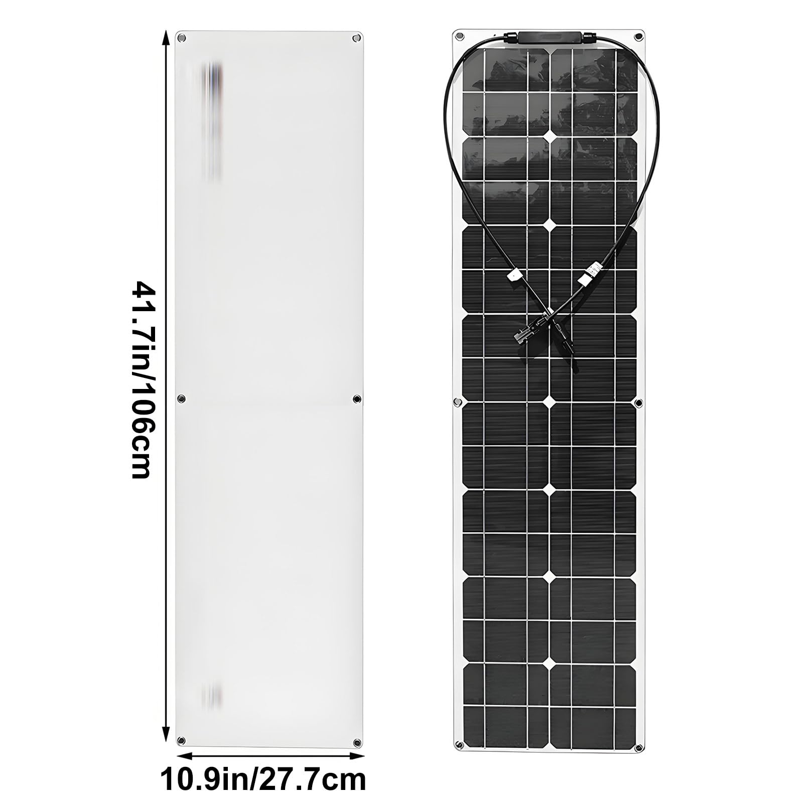 Pannello Solare Flessibile 400 W Modulo Fotovoltaico Monocristallino 18 V Regolatore Solare 40 A per Sistemi off-Grid Camper Roulotte Barche Tetti Superfici Irregolari 2 * 400W