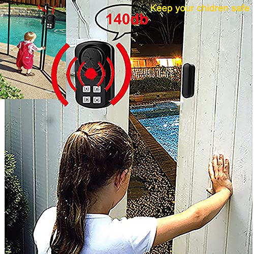 Alarma inalámbrica impermeable para puerta de piscina con control remoto miniatura 2
