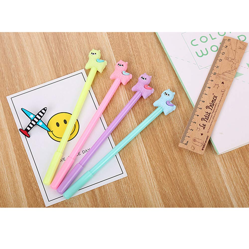 Set Di 6 Penne Evidenziatori Ad Inchiostro Gel A Forma Di Linea Di Fiore Kawaii, Con Punta A Rotolamento E Design Curvo Per La Scrtura, Il Journaling, Il Disegno E Lo Scrapbooking